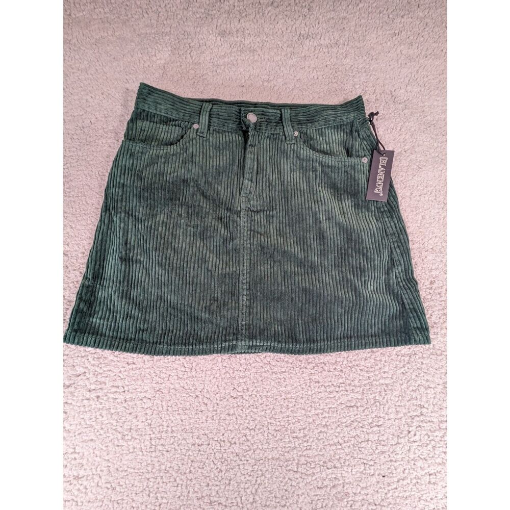 BLANKNYC Mini Skirt Womens Size 28 Green Cotton NEW